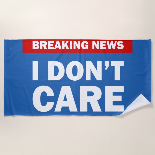 Breaking News Beach Towel (Front)