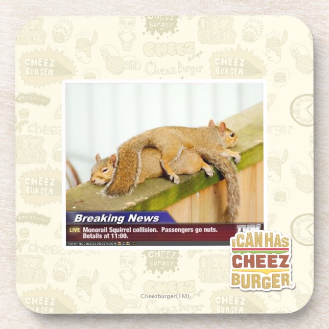 Breaking News Beverage Coaster (Front)