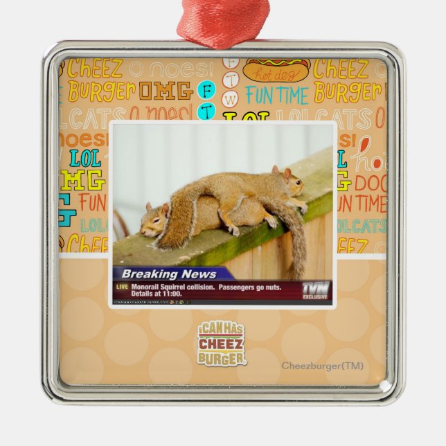 Breaking News Metal Ornament (Front)