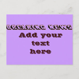 Breaking News_ Postcard
