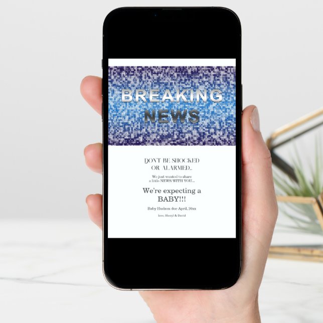 Breaking News Pregnancy Announcement (Front Digital)