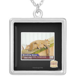 Breaking News Silver Plated Necklace