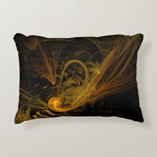 Breaking Point Abstract Art Accent Pillow