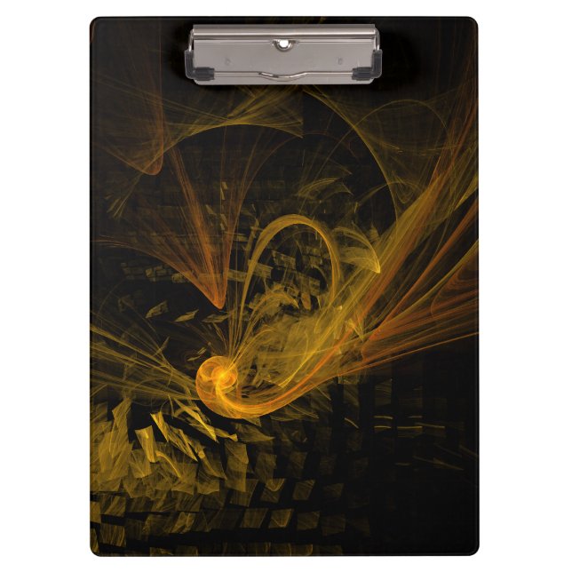 Breaking Point Abstract Art Clipboard (Front)