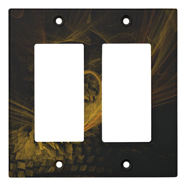 Breaking Point Abstract Art Double Rocker Light Switch Cover (Front)