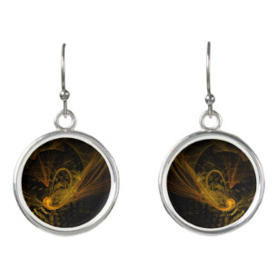 Breaking Point Abstract Art Earrings