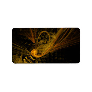 Breaking Point Abstract Art Label