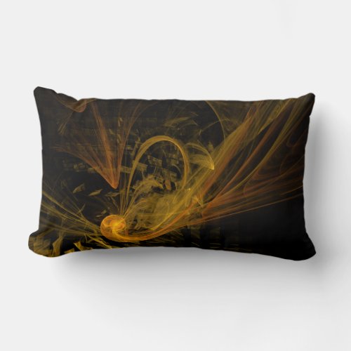 Breaking Point Abstract Art Lumbar Pillow