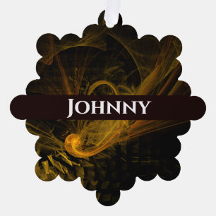 Breaking Point Abstract Art Ornament Card