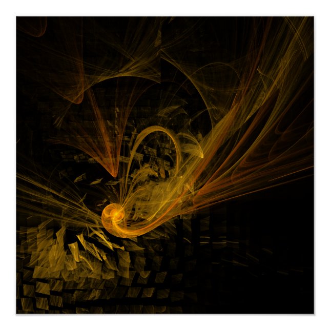 Breaking Point Abstract Art Poster (Front)