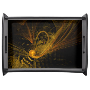 Breaking Point Abstract Art Serving Tray