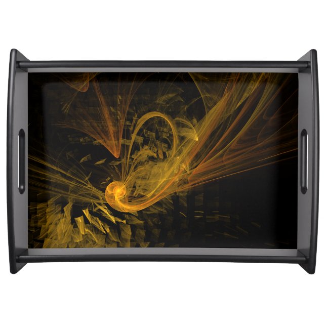 Breaking Point Abstract Art Serving Tray (Front)