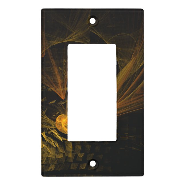 Breaking Point Abstract Art Single Rocker Light Switch Cover (Front)