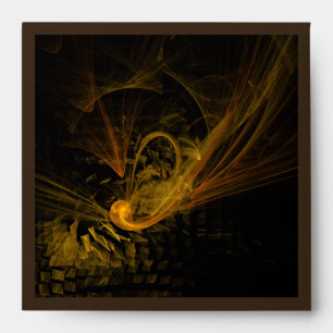 Breaking Point Abstract Art Square Envelope