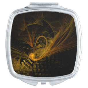 Breaking Point Abstract Art Square Vanity Mirror