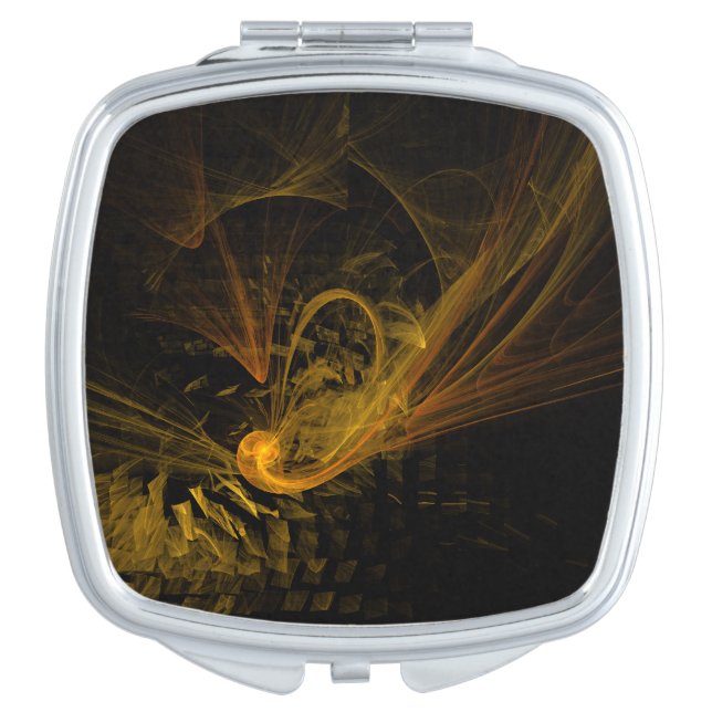 Breaking Point Abstract Art Square Vanity Mirror (Front)