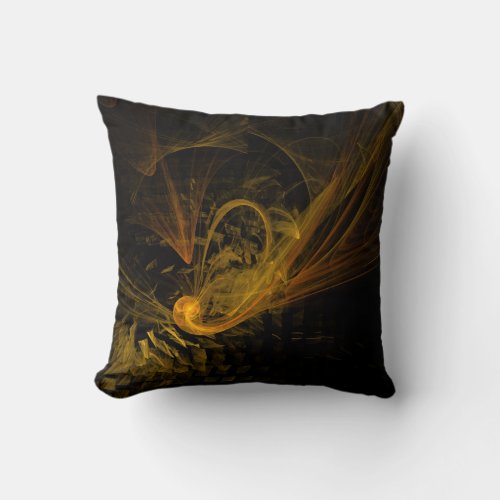 Breaking Point Abstract Art Throw Pillow