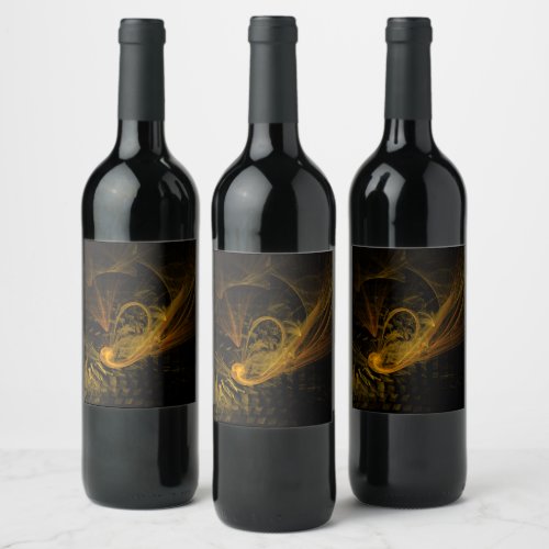 Breaking Point Abstract Art Wine Label