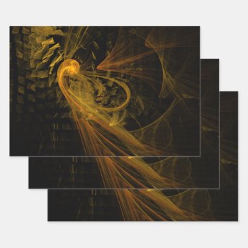 Breaking Point Abstract Art Wrapping Paper Sheets by OniArts at Zazzle
