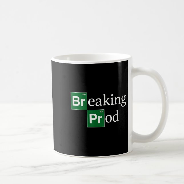 Breaking Prod Funny Dev's Meme T-shirt.png  Coffee Mug (Right)