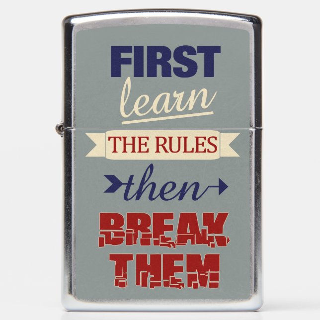 Breaking Rules lighter (Front)