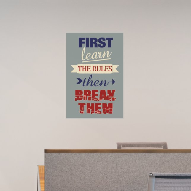 Breaking Rules Wall Decal (Office)