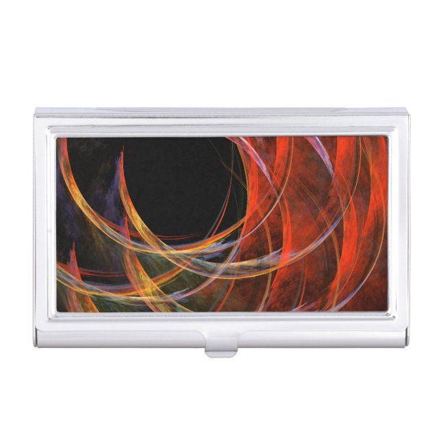 Breaking the Circle Abstract Art Case For Business Cards (Front)