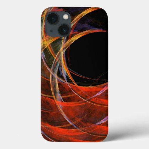 Breaking the Circle Abstract Art iPhone 13 Case