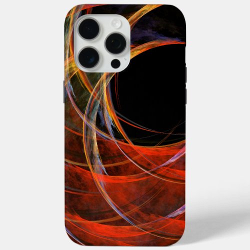 Breaking the Circle Abstract Art iPhone 15 Pro Max Case