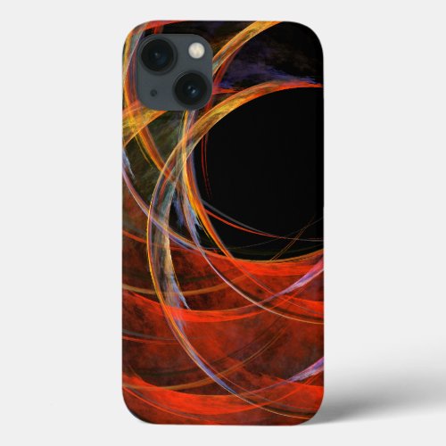 Breaking the Circle Abstract Art iPhone 13 Case