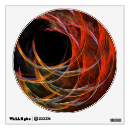 Breaking the Circle Abstract Art Circle Wall Sticker