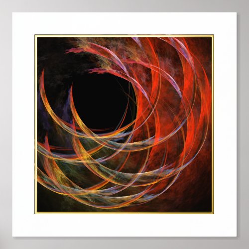 Breaking the Circle Abstract Art Foil Prints