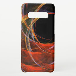 Breaking the Circle Abstract Art Glossy Samsung Galaxy S10+ Case