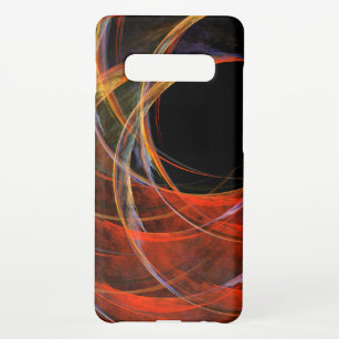 Breaking the Circle Abstract Art Glossy Samsung Galaxy S10+ Case