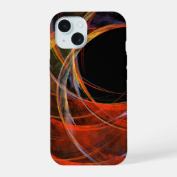 Breaking the Circle Abstract Art iPhone 15 Case