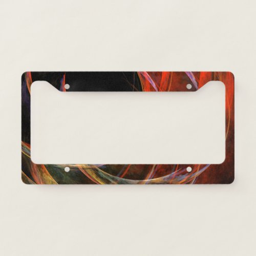 Breaking the Circle Abstract Art License Plate Frame