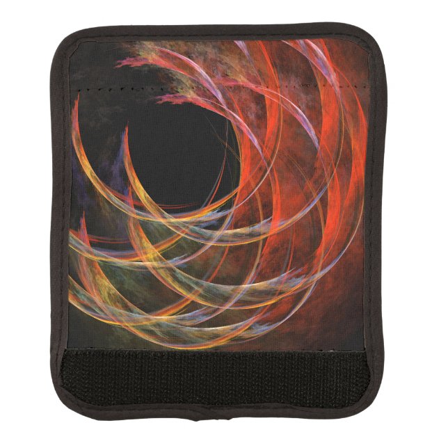 Breaking the Circle Abstract Art Luggage Handle Wrap (Front)
