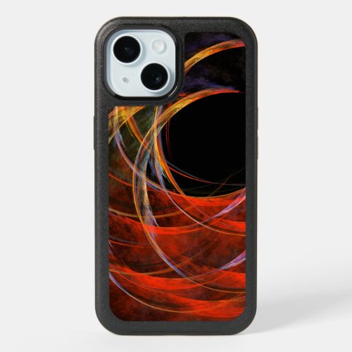 Breaking the Circle Abstract Art iPhone 15 Case