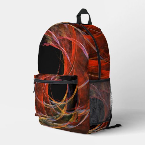 Breaking the Circle Abstract Art Printed Backpack