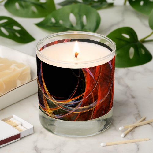 Breaking the Circle Abstract Art Scented Candle