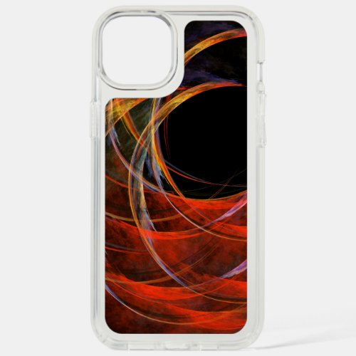 Breaking the Circle Abstract Art iPhone 15 Plus Case