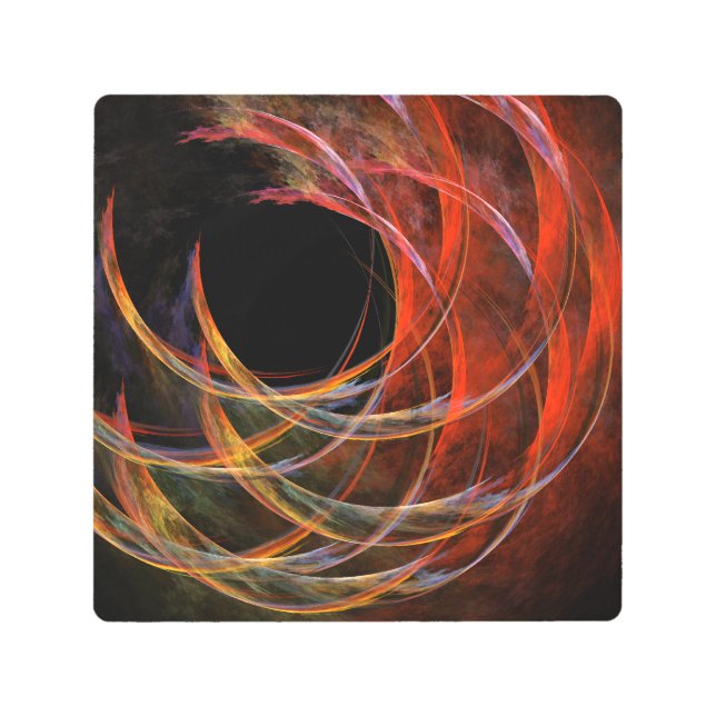 Breaking the Circle Abstract Metal Wall Art (Front)