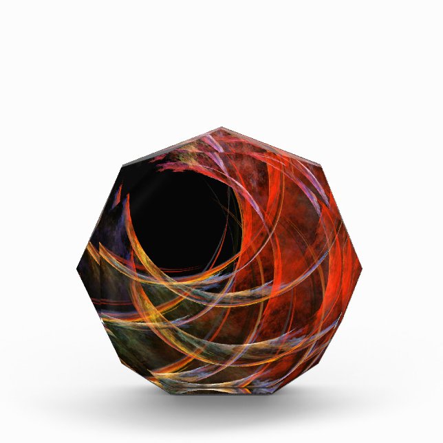 Breaking the Circle Vortex of Fire Abstract Art Award (Front)