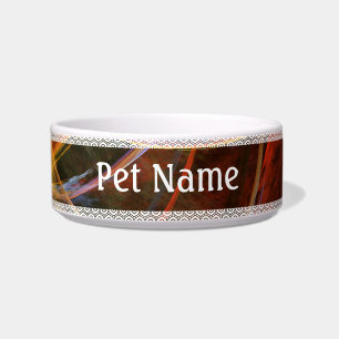 Breaking the Circle Vortex of Fire Abstract Art Bowl