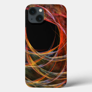 Breaking the Circle Vortex of Fire Abstract Art iPhone 13 Case