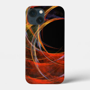 Breaking the Circle Vortex of Fire Abstract Art iPhone 13 Mini Case