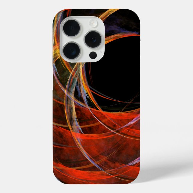 Breaking the Circle Vortex of Fire Abstract Art Case-Mate iPhone Case (Back)