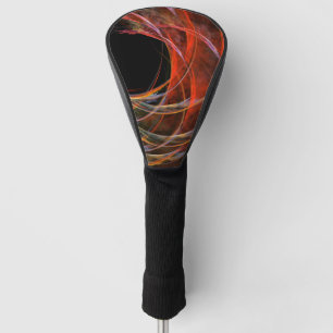Breaking the Circle Vortex of Fire Abstract Art Golf Head Cover