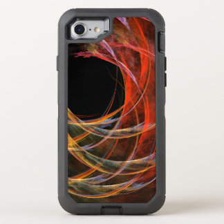 Breaking the Circle Vortex of Fire Abstract Art OtterBox Defender iPhone SE/8/7 Case