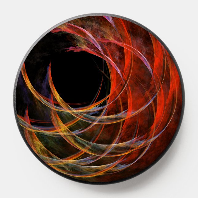 Breaking the Circle Vortex of Fire Abstract Art PopSocket (Popsocket)